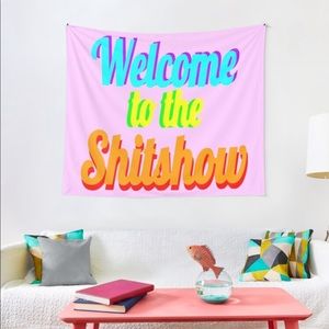 Welcome to the shitshow tapestry! redbubble